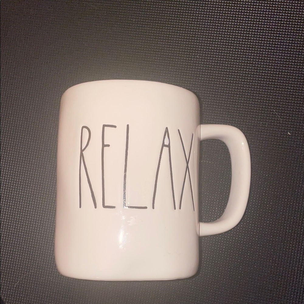 Rae Dunn Black and White Relax Mug